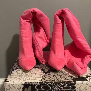 Thigh-High Heeled Boots